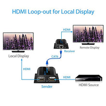 Carica l'immagine nel visualizzatore di Gallery, ESYNiC 1080P 60M HDMI Extender con 2 Porta Splitter Loop su Singolo... - Ilgrandebazar