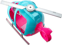 Carica l'immagine nel visualizzatore di Gallery, Barbie FWY29 l'Elicottero per Bambole, Rosa e Azzurro con Elica che Gira,... - Ilgrandebazar