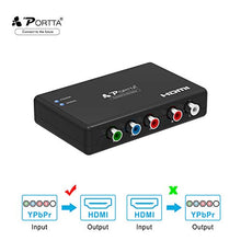 Carica l'immagine nel visualizzatore di Gallery, RGB a HDMI Convertitore, Portta YPbPr Component + R L a / Converter