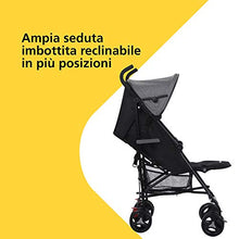 Carica l'immagine nel visualizzatore di Gallery, Safety 1St Rainbow Passeggino Leggero e Reclinabile, Pieghevole Black Chic