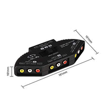 Carica l'immagine nel visualizzatore di Gallery, Commutatore audio video, AV Connettori, RCA Selettore con 3-porte-Input...