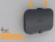 Carica l'immagine nel visualizzatore di Gallery, Staffa per montaggio a parete Sky Q Mini Box, nera, completa di fissaggi