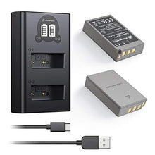 Carica l'immagine nel visualizzatore di Gallery, Powerextra - Set di 2 batterie sostitutive BLS-50 e caricabatterie doppio...