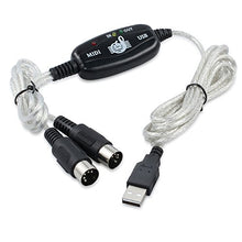 Carica l'immagine nel visualizzatore di Gallery, Neoteck Adattatore USB a MIDI 6Ft 2M Cavo Interfaccia a midi
