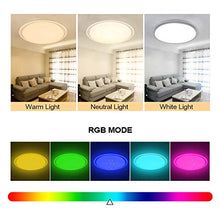 Carica l'immagine nel visualizzatore di Gallery, OOWOLF Plafoniera LED Soggiorno Dimmerabile 25W, Soffitto... - Ilgrandebazar