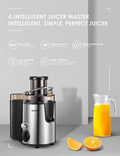 Carica l'immagine nel visualizzatore di Gallery, Centrifuga Frutta e Verdura Aicok Estrattore di Succo a Freddo con Argento - Ilgrandebazar