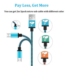 Carica l'immagine nel visualizzatore di Gallery, Cavo Micro USB 2M 3-Pezzi Android Aione Rapida Caricatore...