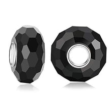Carica l'immagine nel visualizzatore di Gallery, Andante-Stones Perlina in argento massiccio 925 con zircone sfaccettato... - Ilgrandebazar