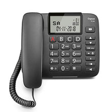 Carica l'immagine nel visualizzatore di Gallery, Gigaset DL380 Telefono Fisso, Ampio Display, Grandi Tasti Ergonomici, Nero - Ilgrandebazar
