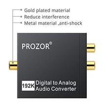 Carica l'immagine nel visualizzatore di Gallery, PROZOR 192Khz DAC Convertitore Audio Digitale ad Analogico con Cavo