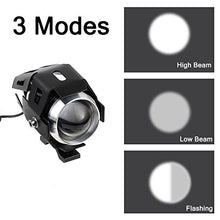 Carica l'immagine nel visualizzatore di Gallery, PROZOR 2PZ Luci Anteriori per Moto con Interruttore 15W 3000LM Lampada Nero - Ilgrandebazar
