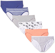 Carica l'immagine nel visualizzatore di Gallery, Standard Cotton Stretch Hi-cut Brief Panty, 6-pack,...