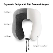 Carica l'immagine nel visualizzatore di Gallery, SYOSIN Cuscino da viaggio, in memory foam, di supporto per...