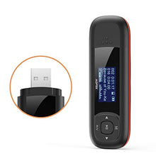 Carica l'immagine nel visualizzatore di Gallery, AGPTEK - Lettore MP3 Bluetooth, 16 GB, con funzione orologio USB Noir U3