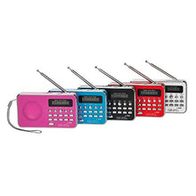Carica l'immagine nel visualizzatore di Gallery, docooler Mini FM Radio Altoparlante Digitale Portatile da 3 W Rosso