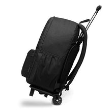 Carica l'immagine nel visualizzatore di Gallery, Kono Zaino Trolley per Scuola Impermeabile Ruote Rotolamento Removibile Nero