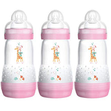 Carica l'immagine nel visualizzatore di Gallery, Mam FB0403G Set da 3 biberon autosterilizzanti e anticoliche, 260 ml, Rosa