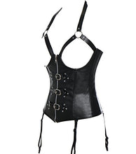 Carica l'immagine nel visualizzatore di Gallery, MISS MOLY Donna Sexy Corsetto Bustino Pelle Corset Hot Lingerie Aperto 6XL - Ilgrandebazar