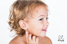 Carica l'immagine nel visualizzatore di Gallery, butterfly Bambine Ragazze Argento Orecchini Vero Swarovski Elements Chiaro