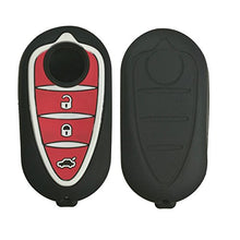 Carica l'immagine nel visualizzatore di Gallery, Cover Custodia Silicone per Chiave Alfa Romeo 3 Tasti Guscio Morbido...