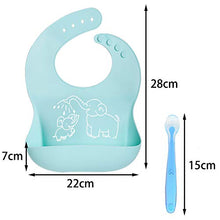 Carica l'immagine nel visualizzatore di Gallery, Tomkity Bavaglini Impermeabile in Silicone 3pz In con Cucchiaino