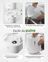 Carica l'immagine nel visualizzatore di Gallery, Homasy Umidificatore 4,5 L, Ultrasuoni a Riempimento Bianco