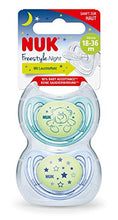 Carica l'immagine nel visualizzatore di Gallery, NUK 10177144 Freestyle Night - Ciuccio ortodontico in silicone, da 18 a 36... - Ilgrandebazar