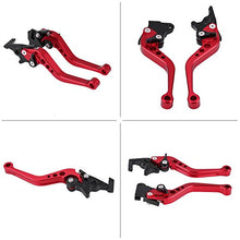Carica l'immagine nel visualizzatore di Gallery, Elerose Una coppia di 22 mm 7/8"CNC universale per moto leva freno a rosso - Ilgrandebazar