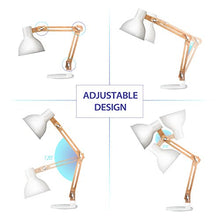 Carica l'immagine nel visualizzatore di Gallery, Tomons lampada da lettura design legno classico, tavolo, Bianco - Ilgrandebazar