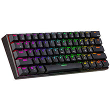 Carica l'immagine nel visualizzatore di Gallery, Urchoiceltd RGB Tastiera meccanica, tastiera (nero) interruttore blu