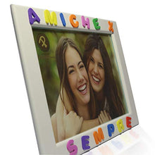 Carica l'immagine nel visualizzatore di Gallery, Cornici per foto in legno con la scritta Amiche X Sempre, da appoggiare o...