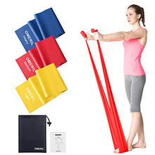 Carica l'immagine nel visualizzatore di Gallery, OMERIL Bande Elastiche Fitness (3 Pezzi), 2 m/ 1,5 m Fasce con 3...