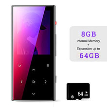 Carica l'immagine nel visualizzatore di Gallery, Walkercam, Lettore MP3 da 8 GB con Bluetooth, Pulsante a Sfioramento Gray01