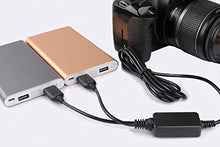 Carica l'immagine nel visualizzatore di Gallery, [Versione aggiornata] DR-E6 Batteria fittizia accoppiatore CC PACK-E6...