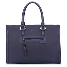 Carica l'immagine nel visualizzatore di Gallery, David Jones - Borsa a Mano Donna Lavoro Grande Capacità - Tote Shopper Blu