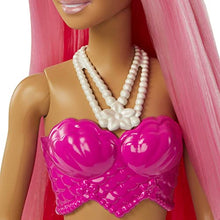 Carica l'immagine nel visualizzatore di Gallery, Barbie - Dreamtopia Sirena Bambola capelli rosa con coda rosa e giallo sfumati e coroncina, Giocattolo per Bambini 3+ Anni, HGR11