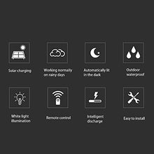 Carica l'immagine nel visualizzatore di Gallery, Konesky Luce Solare Sospesa Illuminazione, 12 LED Lampadario Telecomando...