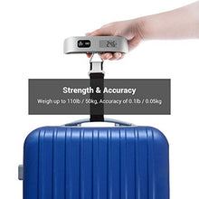 Carica l'immagine nel visualizzatore di Gallery, Etekcity Bilancia Digitale Pesa Bagaglio Valigie 50kg/110lb con Sensore di...
