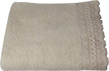 Carica l'immagine nel visualizzatore di Gallery, KISENE' Set Bagno Asciugamani 1+1 Spugna di Cotone 100% 1 Asciugamano Ecru - Ilgrandebazar