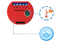 Carica l'immagine nel visualizzatore di Gallery, Shelly 1PM Interruttore Relè Wi-Fi con Wattometro per Controllo Rosso - Ilgrandebazar