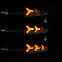 Carica l'immagine nel visualizzatore di Gallery, 4 pcs Frecce moto LED di Y-tipo Indicatori per Modalità frecce - Ilgrandebazar