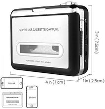 Carica l'immagine nel visualizzatore di Gallery, DIGITNOW! Portatile registratore a Cassetta &amp; Audio Nastro, gray