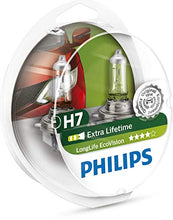 Carica l'immagine nel visualizzatore di Gallery, Philips 12972LLECOS2 - Fanale LongLife EcoVision H7, 2 pezzi Twin box - Ilgrandebazar