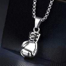Carica l'immagine nel visualizzatore di Gallery, Jewelrywe Gioielli Collana con Pendente Ciondolo da Uomo Donna Argento + Nero - Ilgrandebazar