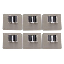 Carica l'immagine nel visualizzatore di Gallery, Gobesty Portascope da Muro, 6 pezzi Porta-scopa autoadesivi per scopa... - Ilgrandebazar