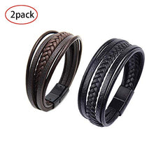 Carica l'immagine nel visualizzatore di Gallery, Braccialetti da Uomo,Bracciale Uomo Pelle,Braccialetto in Pelle Uomo... - Ilgrandebazar