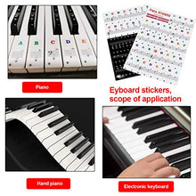 Carica l'immagine nel visualizzatore di Gallery, Rimovibili Pianoforte Tastiera Adesivi, Adesivo per Tasti di Piano Nero... - Ilgrandebazar