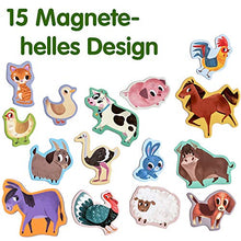 Carica l'immagine nel visualizzatore di Gallery, MAGDUM Calamite Bambini Animali Fattoria – Grandi calamite frigo bambini –... - Ilgrandebazar