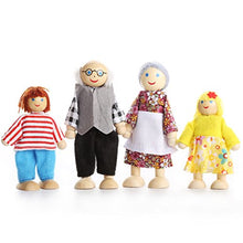 Carica l'immagine nel visualizzatore di Gallery, Playtee Felice Famiglia di Bambole Legno Set 7 Pupazzi Flessibili - Ilgrandebazar