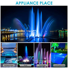 Carica l'immagine nel visualizzatore di Gallery, Luce per Piscina RGB Dimmerabile IP68 Impermeabile, 2 pezzi Faretto a LED...